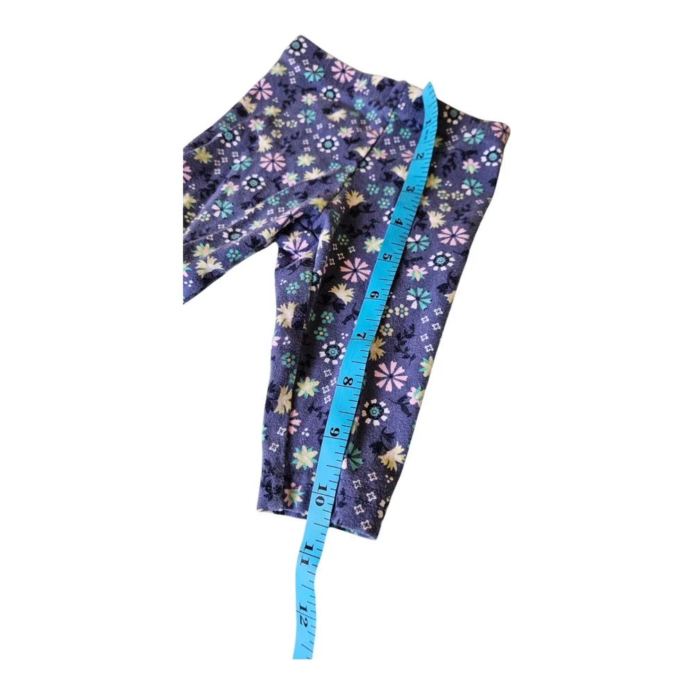 Carter's Kids Size 3M Purple Floral Casual Pants